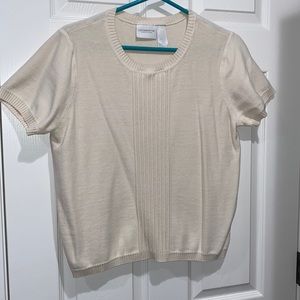Liz Claiborne Lizwear Jeans - short sleeve pull over sweater Size L